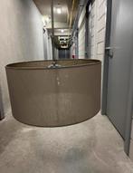 Hanglamp linnen taupe, Huis en Inrichting, Lampen | Hanglampen, Ophalen, Zo goed als nieuw, Stof, Minder dan 50 cm