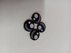 NIEUW: Black Tile, Round 2 x 2 with Bottom Stud Holder with, Lego, Nieuw, Ophalen of Verzenden, X