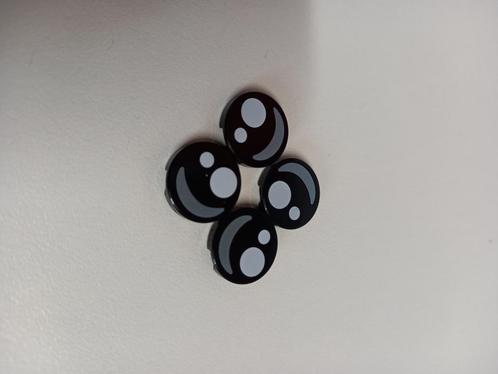 NIEUW: Black Tile, Round 2 x 2 with Bottom Stud Holder with, Kinderen en Baby's, Speelgoed | Duplo en Lego, Nieuw, Lego, Losse stenen