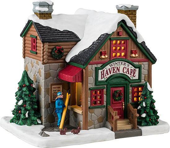 Lemax vail village kersthuisje haven café (eetcafe), Diversen, Kerst, Nieuw, Ophalen of Verzenden