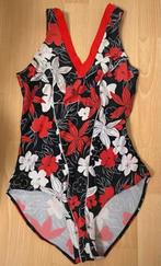 Bloemen Badpak - Zwart, Rood, Wit maat 40, Kleding | Dames, Badmode en Zwemkleding, Ophalen of Verzenden, Gedragen