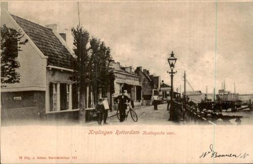 Kralingen Rotterdam - Kralingsche Veer, Verzamelen, Ansichtkaarten | Nederland, Ongelopen, Zuid-Holland, Voor 1920, Ophalen of Verzenden