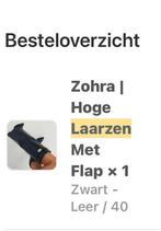 Zohra laarzen zwart maat 40, Kleding | Dames, Schoenen, Hoge laarzen, Verzenden, Zwart, Nieuw