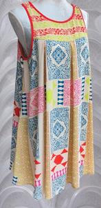 Dotti Boho mouwloze geplooide mini swing jurk Maat 12 / L, Kleding | Dames, Jurken, Dotti, Verzenden, Zo goed als nieuw, Maat 42/44 (L)