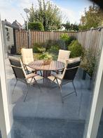Wegens verhuis te koop, Tuin en Terras, Tuinsets en Loungesets, Ophalen, Gebruikt, Aluminium, Tuinset