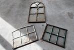 Oude Boerderij Raampjes - 3 Stuks, Doe-het-zelf en Verbouw, Glas en Ramen, Ophalen, Gevelraam of Ruit, Gebruikt, Minder dan 80 cm