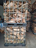 Droog Essenhout Gekloofd - €112,50/kuub, Tuin en Terras, Haardhout, 6 m³ of meer, Ophalen, Essenhout, Blokken