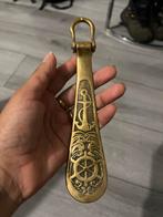 Vintage koper Schoenlepel met Maritiem Design, Ophalen of Verzenden