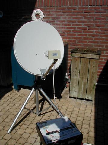 Caravan Schotelantenne compleet incl. T.V. beschikbaar voor biedingen