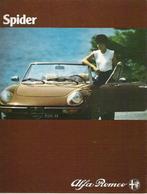 Alfa Romeo Spider 1981 Folder, Ophalen of Verzenden, Gelezen, Alfa Romeo