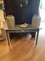 Grijze sidetable lade 120 cm, Huis en Inrichting, Tafels | Bijzettafels, Ophalen, Zo goed als nieuw, 75 cm of meer, 60 cm of meer