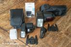 Nissin 700i (licht defect) + i40 + Commander Sony (nw voet), Ophalen of Verzenden, Gebruikt, Overige merken, Kantelbaar