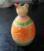 PASEN: 2 grote keramische paaseieren 13cm bij12cm, Ophalen of Verzenden, Nieuw