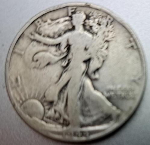 Verenigde Staten, Half Dollar 1944 D - zilver, Postzegels en Munten, Munten | Amerika, Losse munt, Noord-Amerika, Zilver, Ophalen of Verzenden