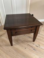 Mooie salontafel met lade en uitschuifbare plank, 45 tot 60 cm, Gebruikt, Rechthoekig, Hout