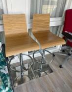 Casprini Barkrukken - Set van 2, Huis en Inrichting, Barkrukken, Ophalen, Met voetsteun, Zo goed als nieuw, 90 cm of meer