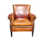 Schapenleren fauteuil Lounge Atelier Rosan + BEZORGING, Huis en Inrichting, Gebruikt, ., Chesterfield, Ophalen of Verzenden