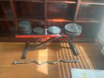 Fitness attributen inclusief fitnessbank, Ophalen, Zo goed als nieuw, Benen, Halterstangen