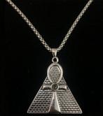 ANKH Pyramide Goth Gothic History Ketting Nieuw, Ophalen of Verzenden, Nieuw, Zwart, Zilver