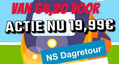 NS DAGRETOUR/DAGKAART AANBIEDING!, Tickets en Kaartjes, Trein, Bus en Vliegtuig, Eén persoon, Trein