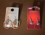 2 Paar Kerst Oorbellen - Nieuw, Sieraden, Tassen en Uiterlijk, Oorbellen, Overige materialen, Hangers, Overige kleuren, Nieuw