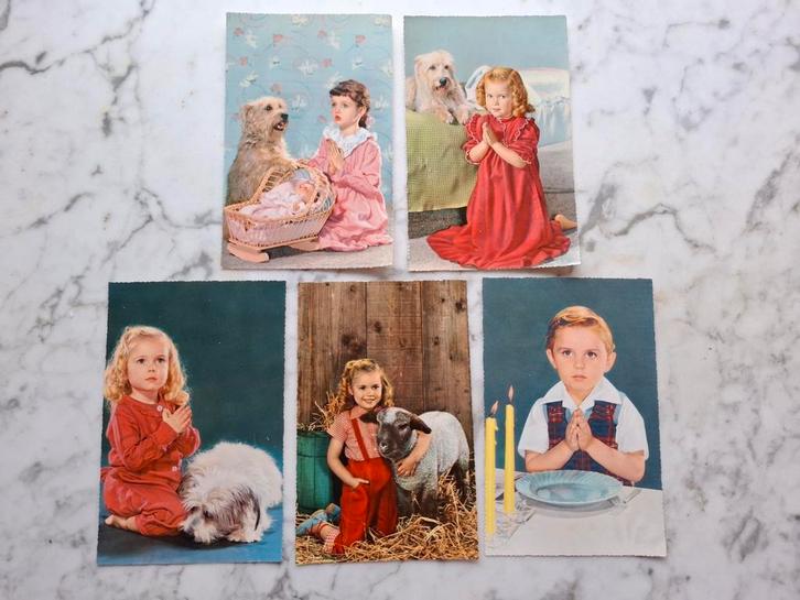 5x vintage kaart, Antiek en Kunst, Curiosa en Brocante, Verzenden