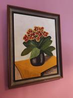 Stil leven bloemen schilderij, Antiek en Kunst, Ophalen of Verzenden