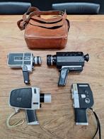 lot 4st vintage videocamera's super8 film-camera, Audio, Tv en Foto, Ophalen of Verzenden, 8mm, Camera