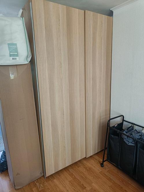 PAX dubbele kledingkast eikenlook 150cm van Ikea, Huis en Inrichting, Kasten | Kledingkasten, Gebruikt, 200 cm of meer, 150 tot 200 cm