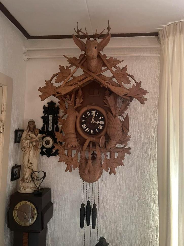 Zeer grote koekkoeksklok, Antiek en Kunst, Antiek | Klokken, Ophalen of Verzenden