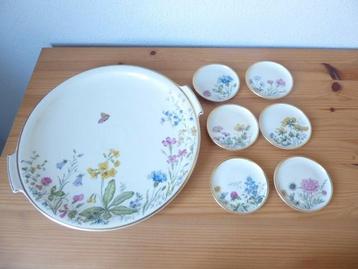 Krautheim Wiesengrund Serveerschaal met 6 bordjes beschikbaar voor biedingen