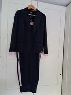 Blauw pak &Co blazer colbert met broek travelstof, Blauw, Kostuum of Pak, Maat 38/40 (M), &Co Woman