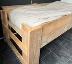 Steigerhout bed. 90x200, Ophalen, 90 cm, Eenpersoons, Steigerhout