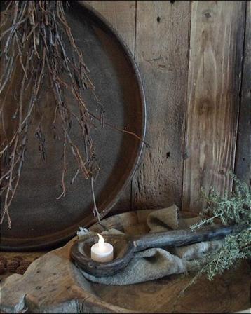 12444 L Oude houten lepel beschikbaar voor biedingen