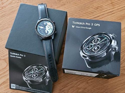 TicWatch Pro 3 GPS - Smartwatch, Sieraden, Tassen en Uiterlijk, Smartwatches, Gebruikt, Android, Zwart, Afstand, Calorieverbanding