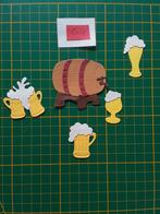 G4 stansjes biervat met 5 bierglazen, Ophalen of Verzenden, Nieuw, Overige thema's, Overige typen