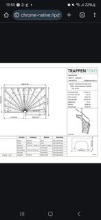 houten trap, Doe-het-zelf en Verbouw, Ladders en Trappen, Ophalen, Zo goed als nieuw, 2 tot 4 meter