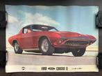 Ford Cougar II poster | Auto-Drop Autodrop | UNIEK | 62x44, Verzamelen, Gebruikt, Deurposter of groter, Rechthoekig Liggend, Ophalen of Verzenden