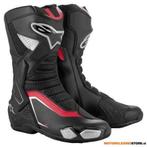 Alpinestars SMX-6 V3 Motorlaarzen, Zwart-Zilver-Rood, Motoren, Ophalen of Verzenden, Nieuw met kaartje
