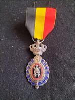 Originele Belgische ereteken van de arbeid zilver medaille, Ophalen of Verzenden, Zilver