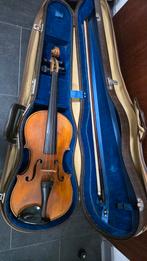Oude Viool Mennégand Paris met Koffer en Strijkstok, Ophalen of Verzenden, Gebruikt, 4/4-viool, Met koffer