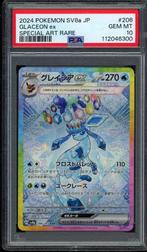 Glaceon ex [SAR] PSA 10 - 206/187 Japanese Terastal Festival, Ophalen of Verzenden, Zo goed als nieuw, Losse kaart