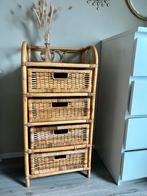Vintage rotan ladekastje, Huis en Inrichting, Kasten | Dressoirs, Ophalen, Overige materialen, Gebruikt, Boho