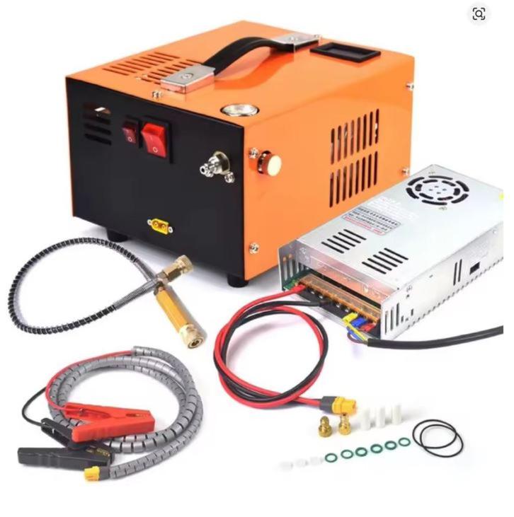 Sterke Draagbare Pcp Luchtcompressorpomp 12V/220-V. 300 Bar, Sport en Fitness, Schietsport-accessoires, Nieuw, Ophalen of Verzenden