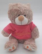 Efteling knuffelbeer met roze shirtje ca. 32cm, Verzamelen, Ophalen of Verzenden, Zo goed als nieuw, Beeldje of Poppetje