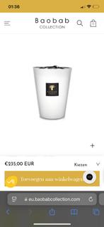 Baobab kaars Pierre de Lune, Ophalen, Overige materialen, Gebruikt, Wit