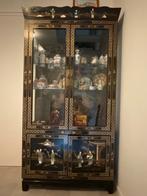 Oosterse vitrinekast met glazen platen en deuren, Huis en Inrichting, Kasten | Vitrinekasten, Ophalen, 50 tot 100 cm, Chinees
