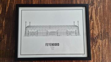 Wijck Feyenoord Stadion Poster - 30x40cm beschikbaar voor biedingen