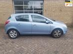 Opel Corsa 1.4-16V Enjoy, Auto's, Voorwielaandrijving, Gebruikt, 4 cilinders, Blauw