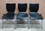 100+ zwarte kantine stoelen horeca stoelen vergaderstoelen, Ophalen of Verzenden, Zo goed als nieuw, Zwart, Vijf, Zes of meer stoelen